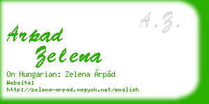 arpad zelena business card